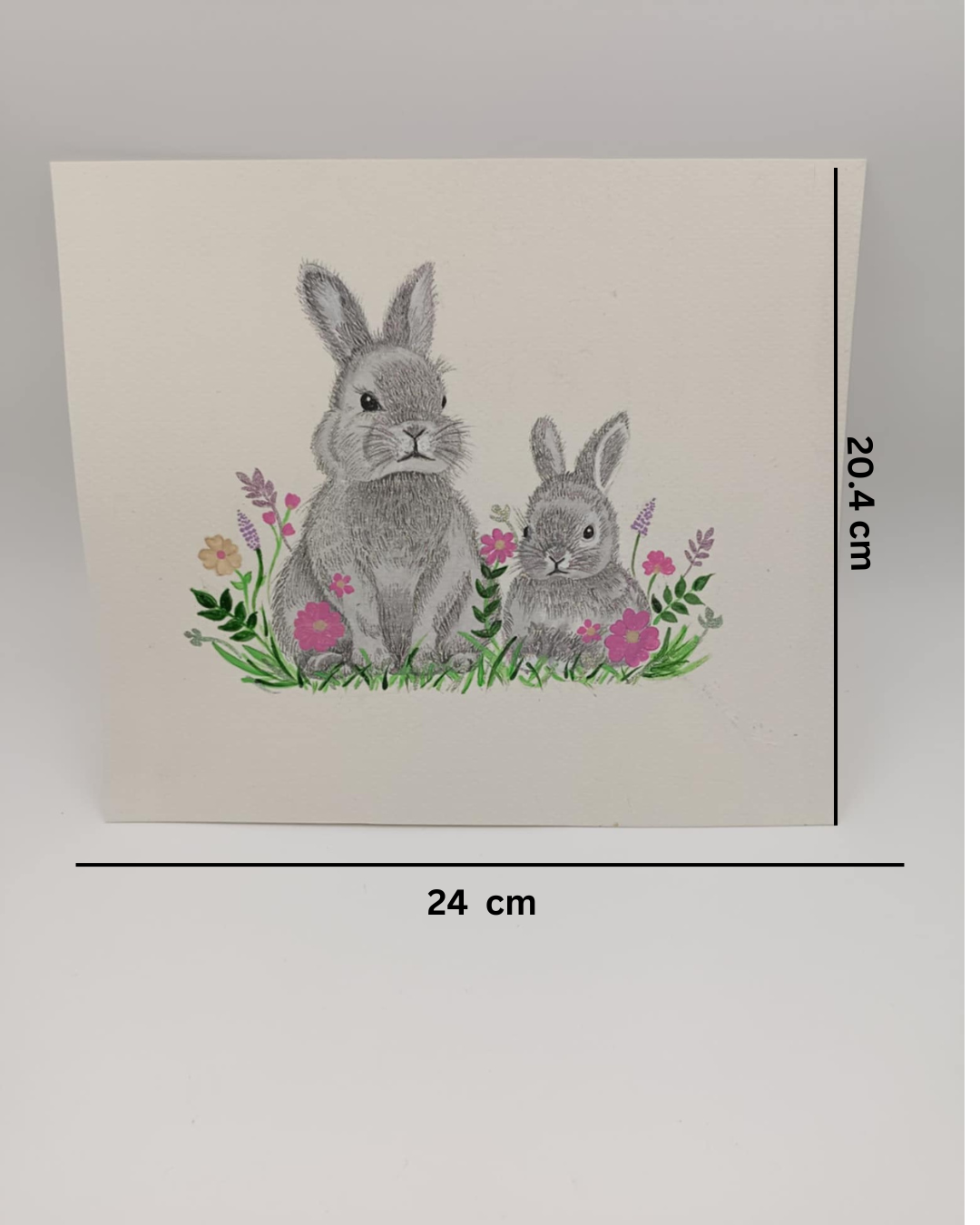 Pintar Conejo con purpurina