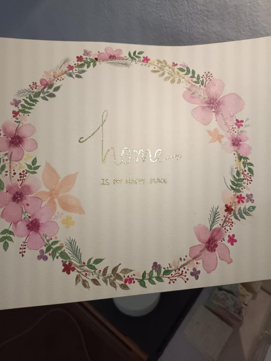 Pinta una boutique de flores con brillantina